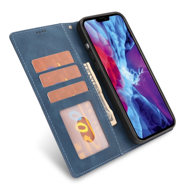 For iPhone 14 Fantasy Classic Skin-feel Calfskin Texture Leather Case