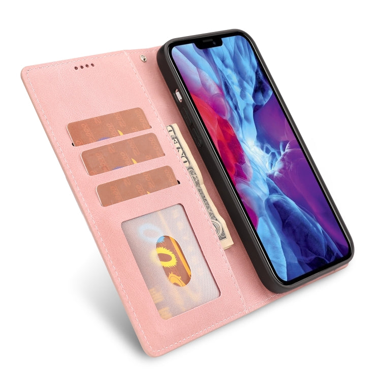 For iPhone 14 Plus  Fantasy Classic Skin-feel Calfskin Texture Leather Case