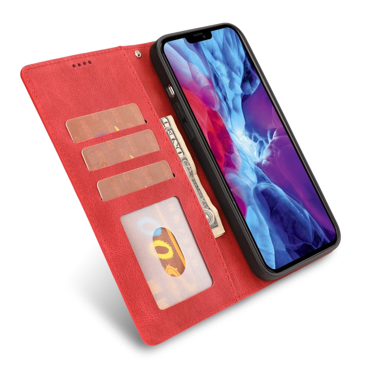 For iPhone 14 Plus  Fantasy Classic Skin-feel Calfskin Texture Leather Case