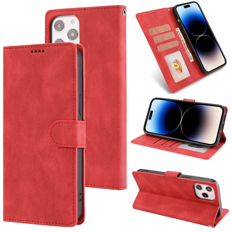 For iPhone 14 Pro Fantasy Classic Skin-feel Calfskin Texture Leather Case