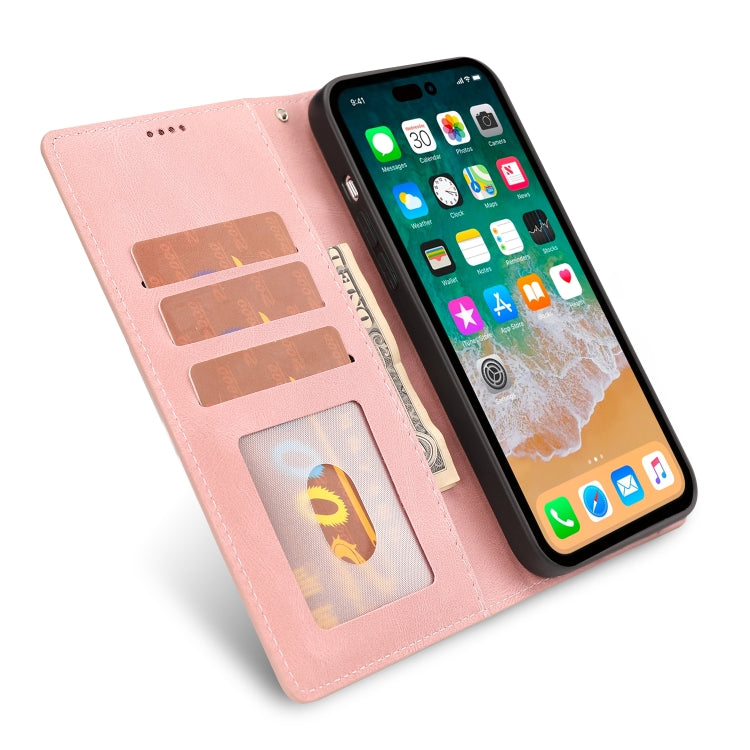 For iPhone 14 Pro Max Fantasy Classic Skin-feel Calfskin Texture Leather Case