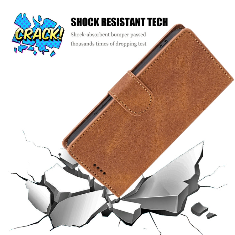 For iPhone 14 Pro Max Fantasy Classic Skin-feel Calfskin Texture Leather Case