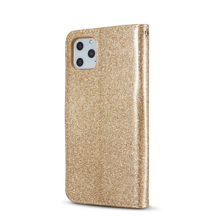 For iPhone 11 Pro Glitter Powder Love Leather Phone Case