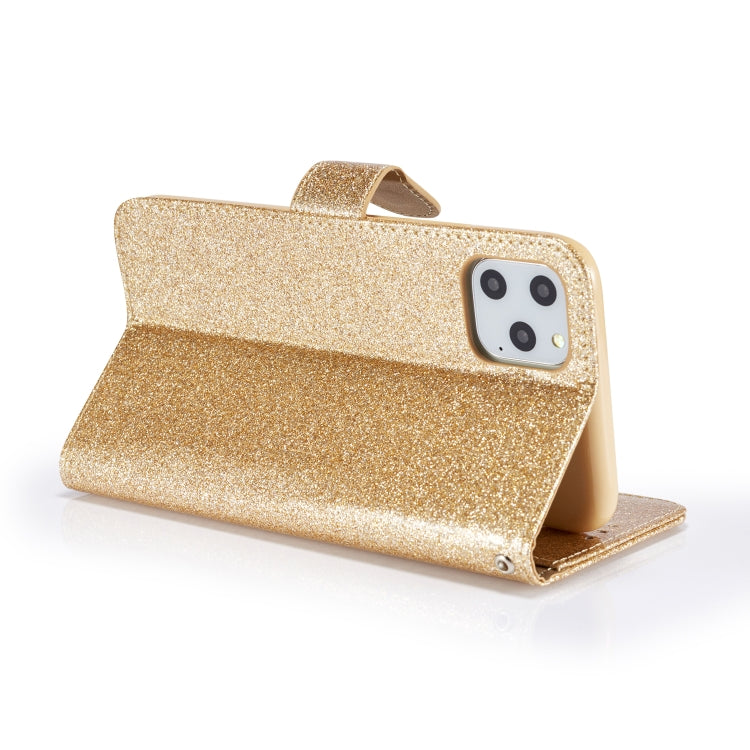 For iPhone 11 Pro Glitter Powder Love Leather Phone Case