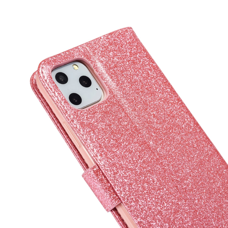 For iPhone 11 Pro Glitter Powder Love Leather Phone Case