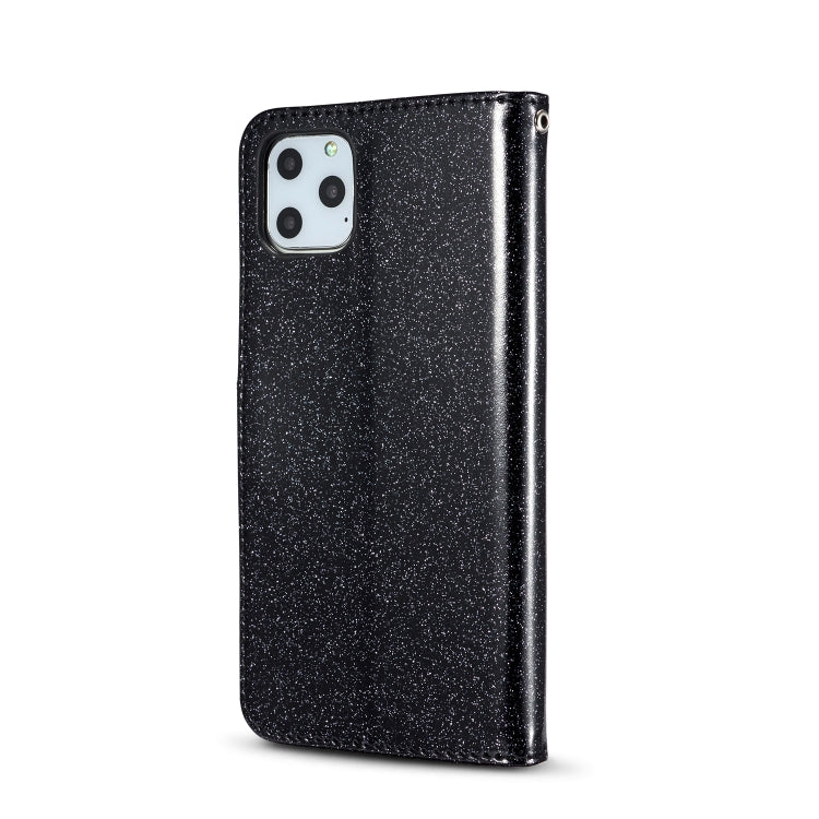 For iPhone 11 Pro Glitter Powder Love Leather Phone Case