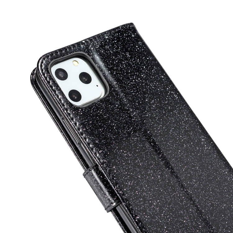 For iPhone 11 Pro Glitter Powder Love Leather Phone Case