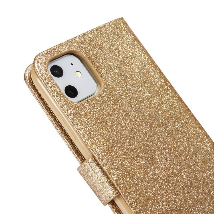 For iPhone 11 Glitter Powder Love Leather Phone Case