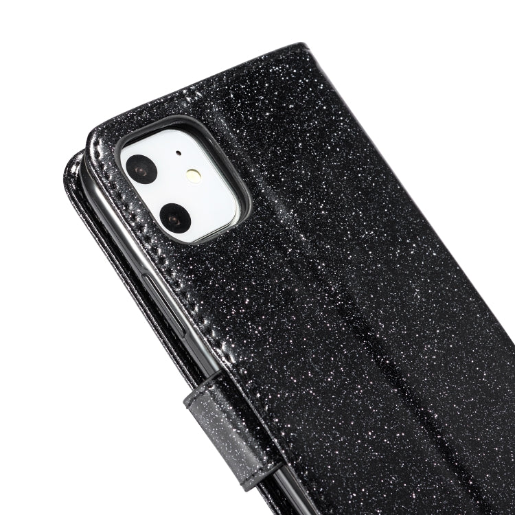 For iPhone 11 Glitter Powder Love Leather Phone Case