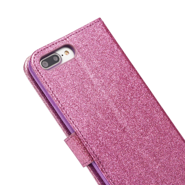 Glitter Powder Butterfly Leather Phone Case For iPhone 7 Plus/8 Plus