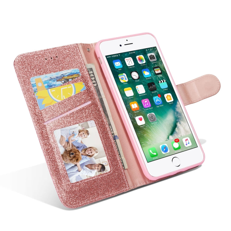 Glitter Powder Butterfly Leather Phone Case For iPhone 7 Plus/8 Plus