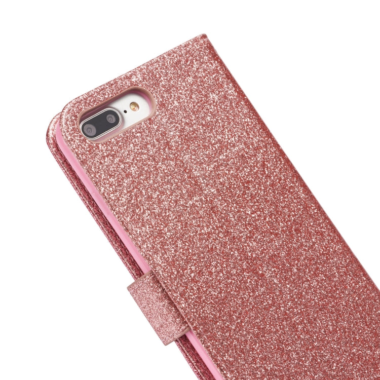 Glitter Powder Butterfly Leather Phone Case For iPhone 7 Plus/8 Plus