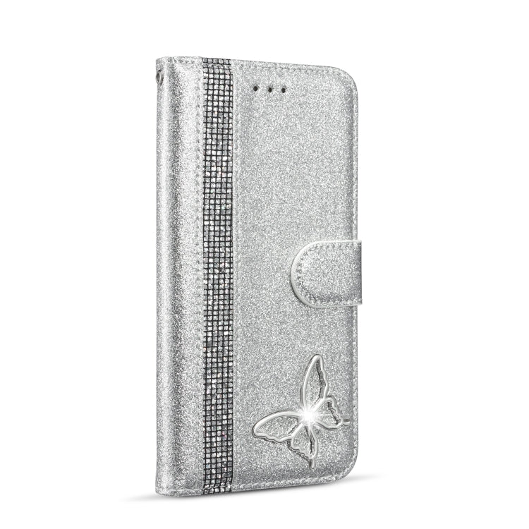 Glitter Powder Butterfly Leather Phone Case For iPhone 7 Plus/8 Plus
