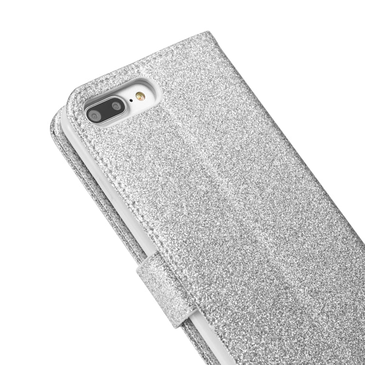 Glitter Powder Butterfly Leather Phone Case For iPhone 7 Plus/8 Plus
