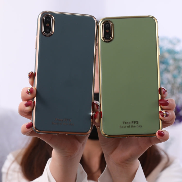 For iPhone X / XS 6D Plating TPU Protective Case