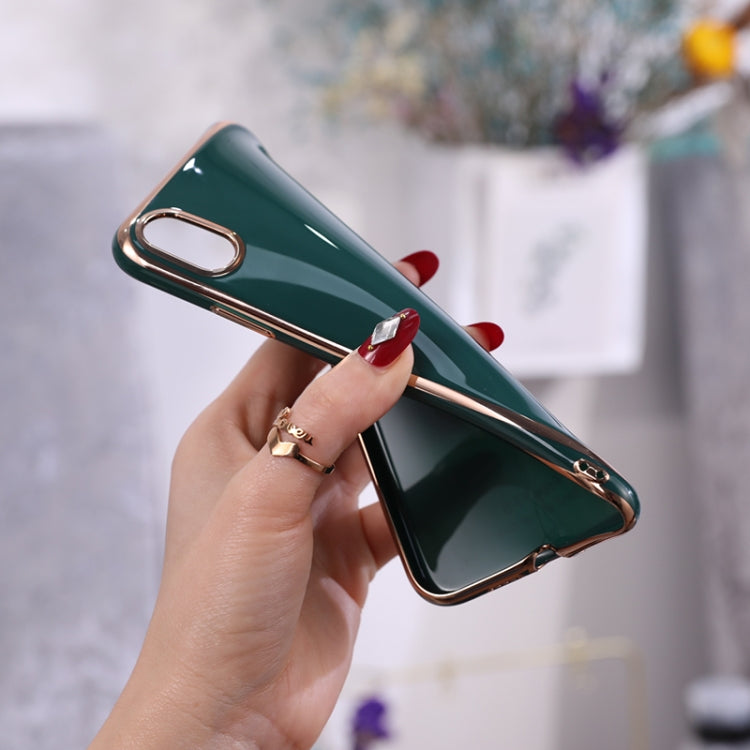 For iPhone X / XS 6D Plating TPU Protective Case
