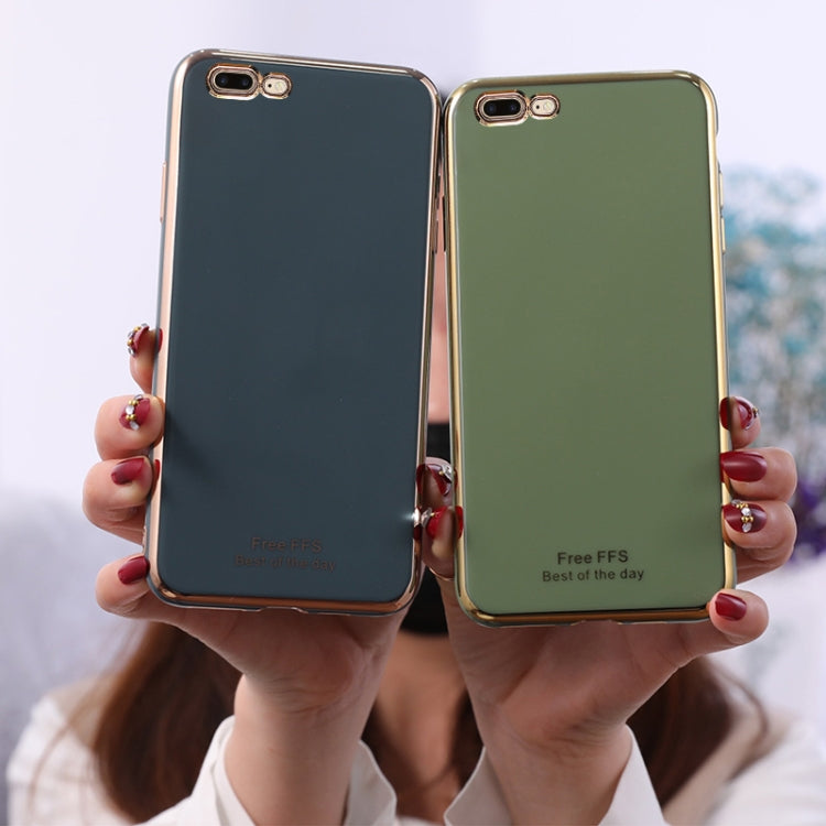 For iPhone 7 Plus & 8 Plus 6D Plating TPU Protective Case