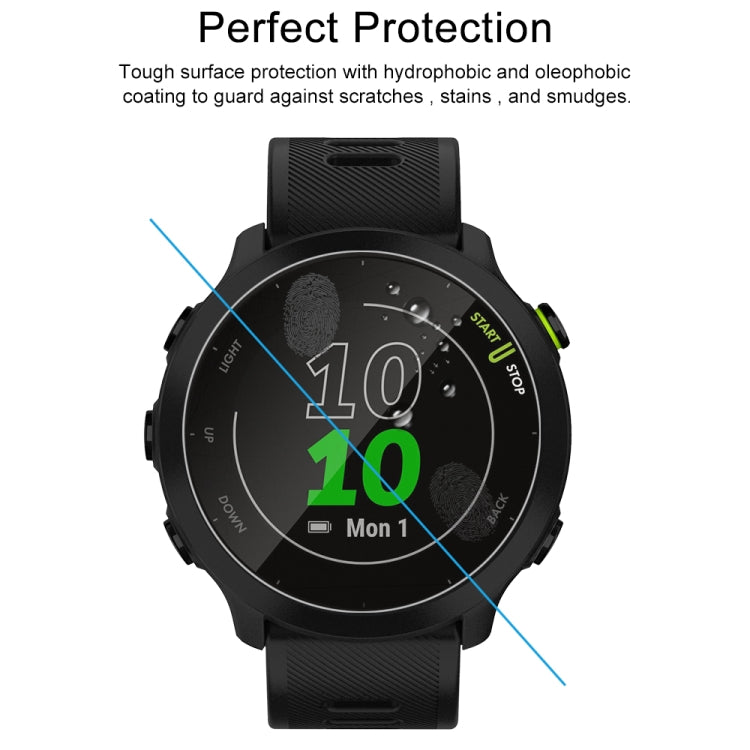 10 PCS For Garmin Forerunner 158 Tempered Glass Screen Watch Film