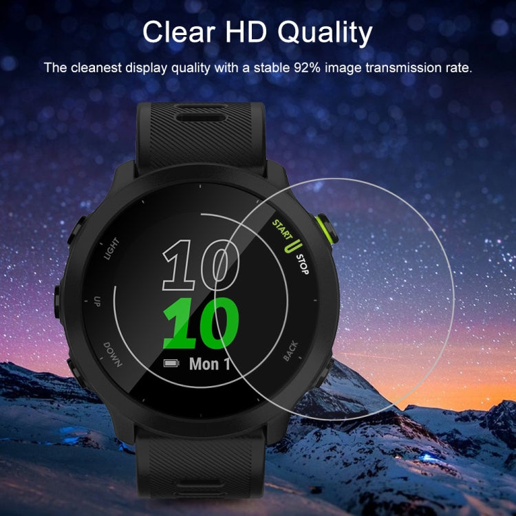 10 PCS For Garmin Forerunner 158 Tempered Glass Screen Watch Film