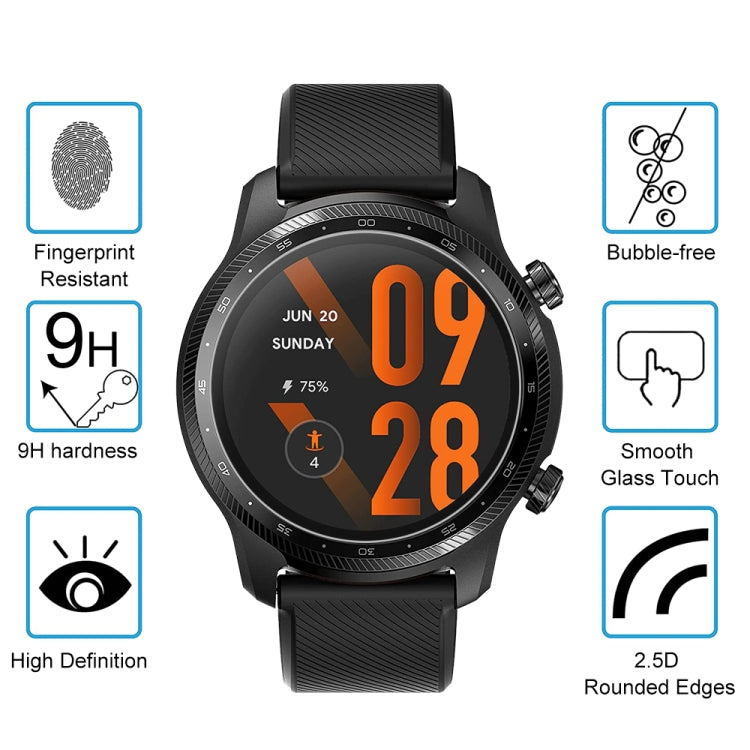 10 PCS For TicWatch Pro 3 Ultra Tempered Glass Screen Watch Film