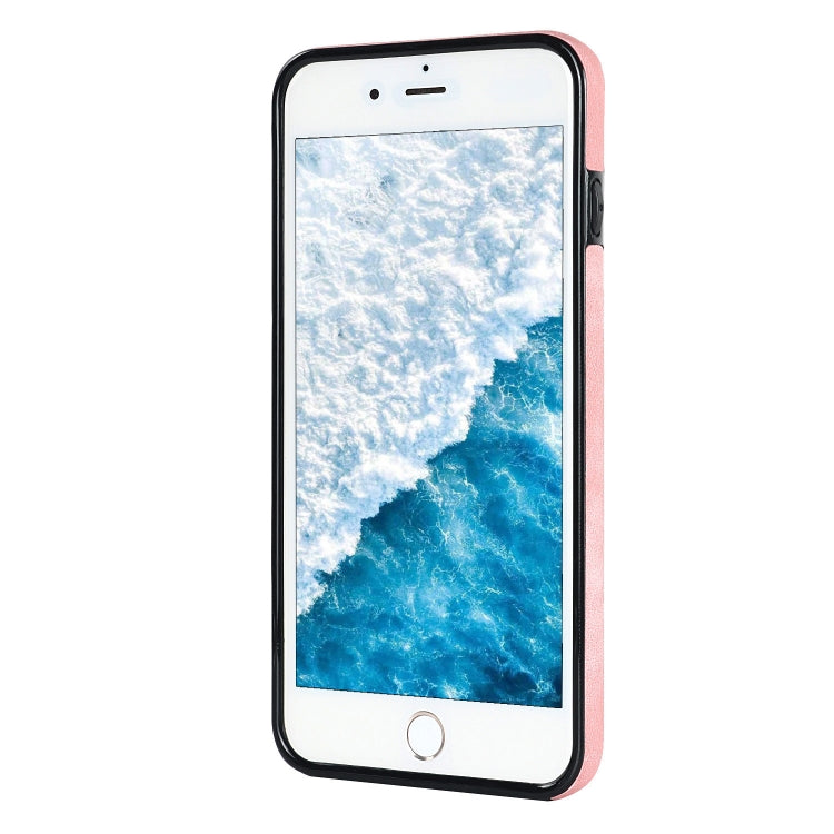Vintage Patch Leather Phone Case with Ring Holder For iPhone 7 Plus/8 Plus