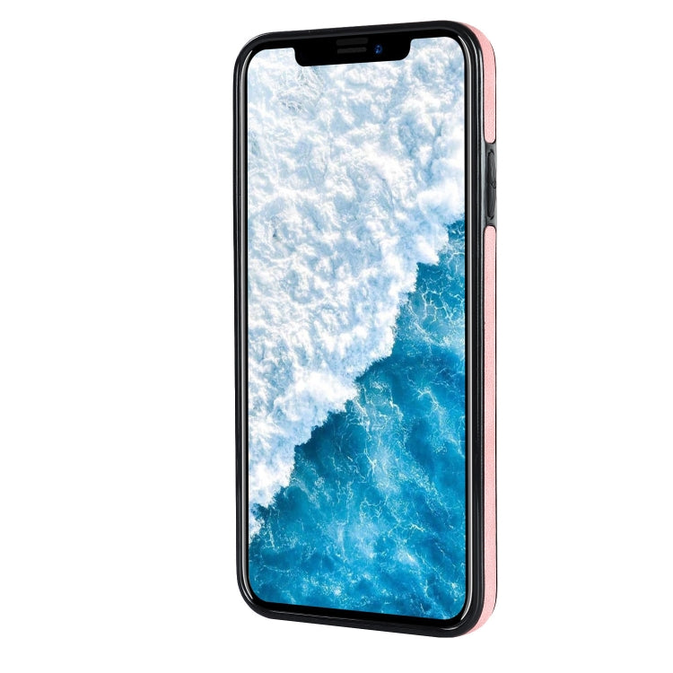 For iPhone X Vintage Patch Leather Phone Case with Ring Holder