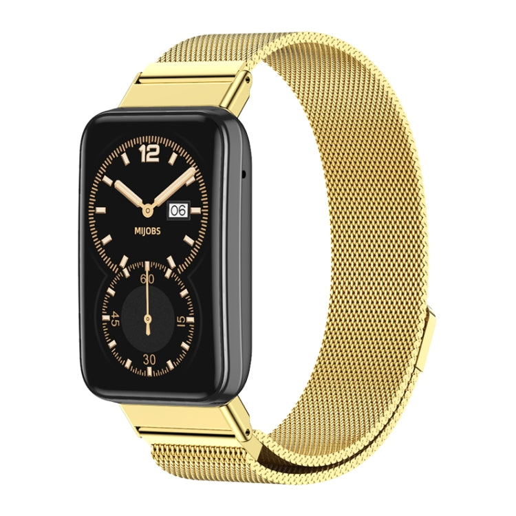 For Xiaomi Mi Band 7 Pro Mijobs Milan Magnetic Stainless Steel Watch Band