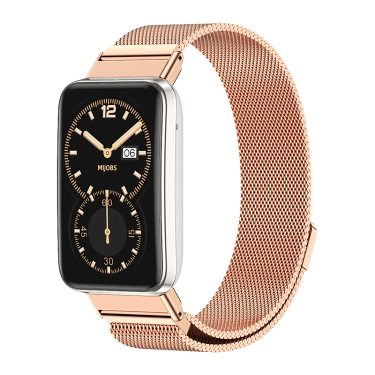 For Xiaomi Mi Band 7 Pro Mijobs Milan Magnetic Stainless Steel Watch Band