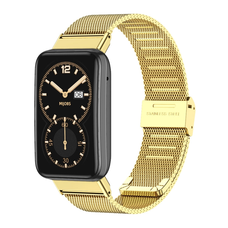 For Xiaomi Mi Band 7 Pro Mijobs Milan Buckle Stainless Steel Watch Band