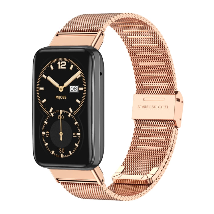 For Xiaomi Mi Band 7 Pro Mijobs Milan Buckle Stainless Steel Watch Band