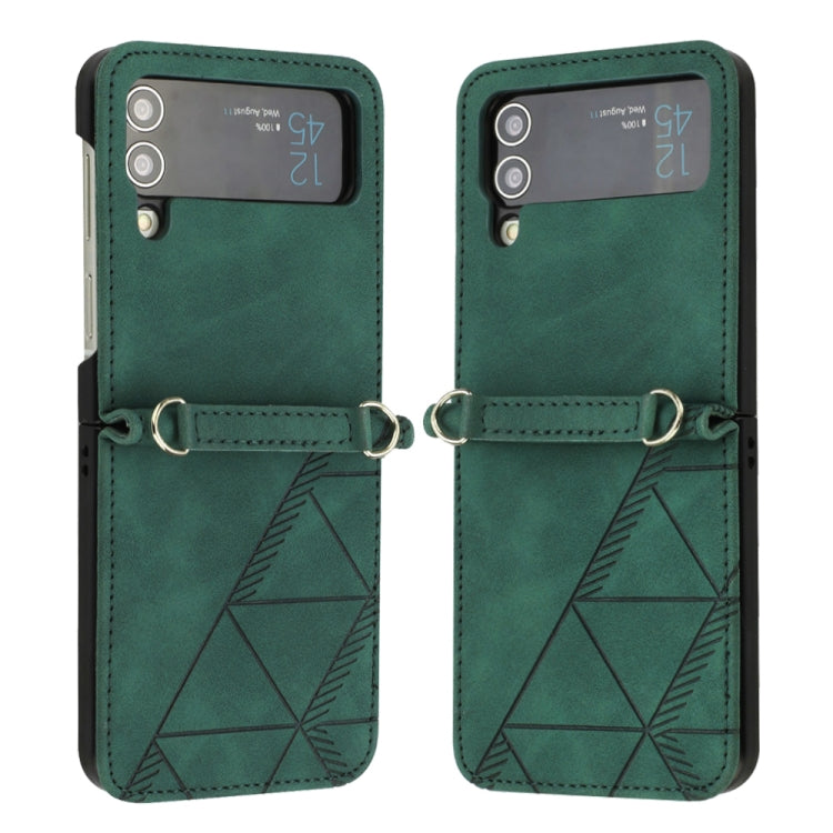 For Samsung Galaxy Z Flip4 3D Embossed Leather Phone Case