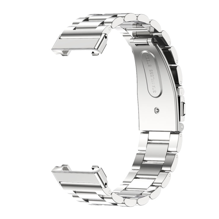 For Xiaomi Mi Band 7 Pro Mijobs Three-bead Metal Stainless Steel Watch Band