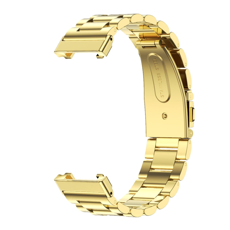 For Xiaomi Mi Band 7 Pro Mijobs Three-bead Metal Stainless Steel Watch Band