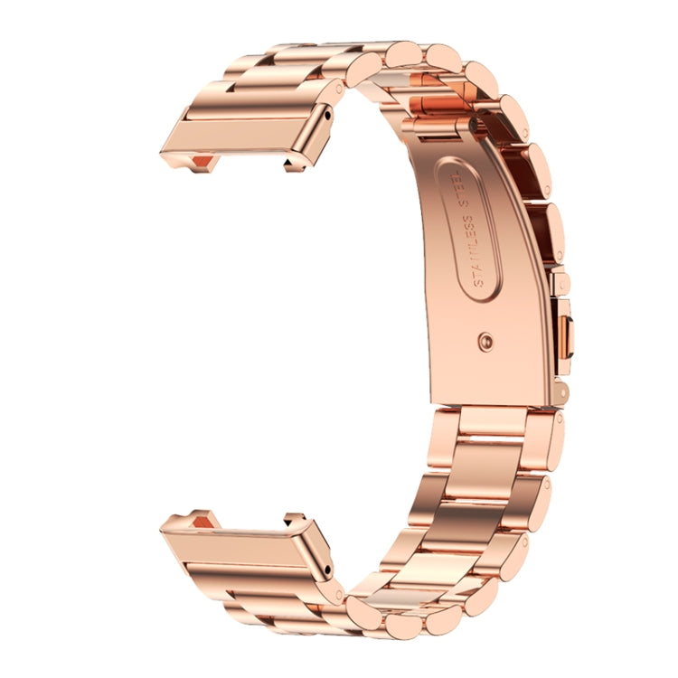For Xiaomi Mi Band 7 Pro Mijobs Three-bead Metal Stainless Steel Watch Band