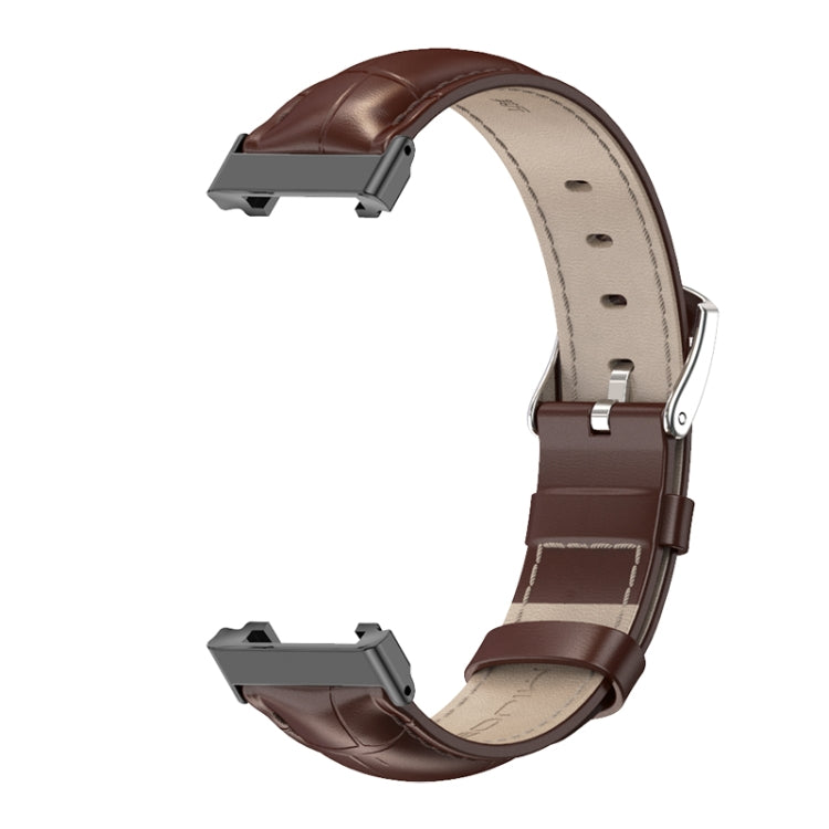 For Xiaomi Mi Band 7 Pro Mijobs Genuine Leather Top Layer Cowhide Watch Band