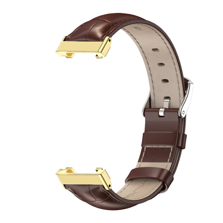 For Xiaomi Mi Band 7 Pro Mijobs Genuine Leather Top Layer Cowhide Watch Band