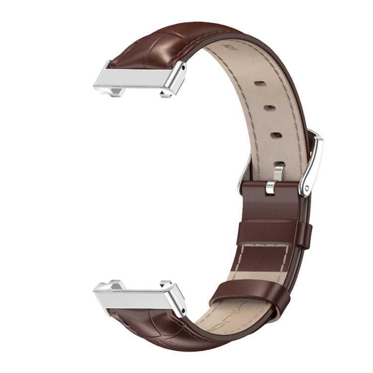 For Xiaomi Mi Band 7 Pro Mijobs Genuine Leather Top Layer Cowhide Watch Band