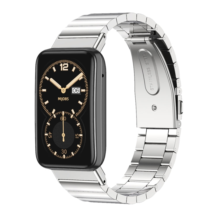 For Xiaomi Mi Band 7 Pro Mijobs Bamboo Stainless Steel Metal Watch Band