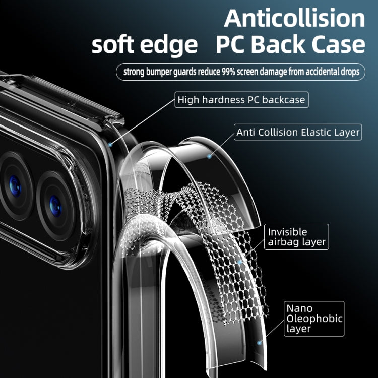 For Samsung Galaxy Z Fold4 Ice Crystal PC + TPU Phone Case