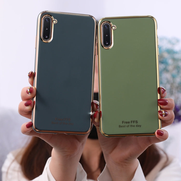 For Galaxy Note10 6D Plating TPU Protective Case