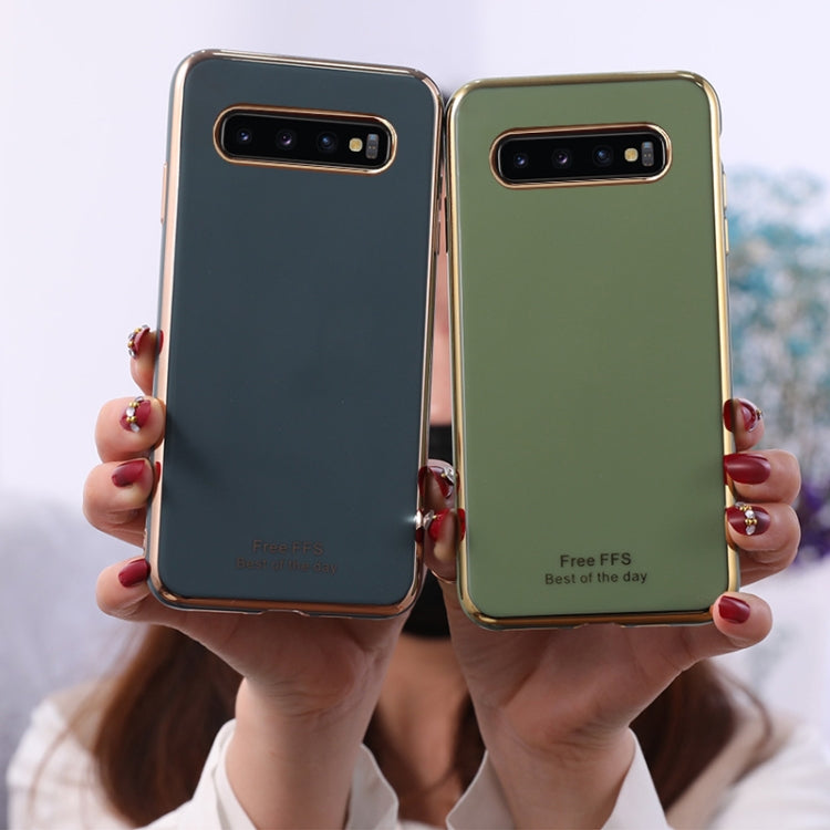 For Galaxy S10+ 6D Plating TPU Protective Case