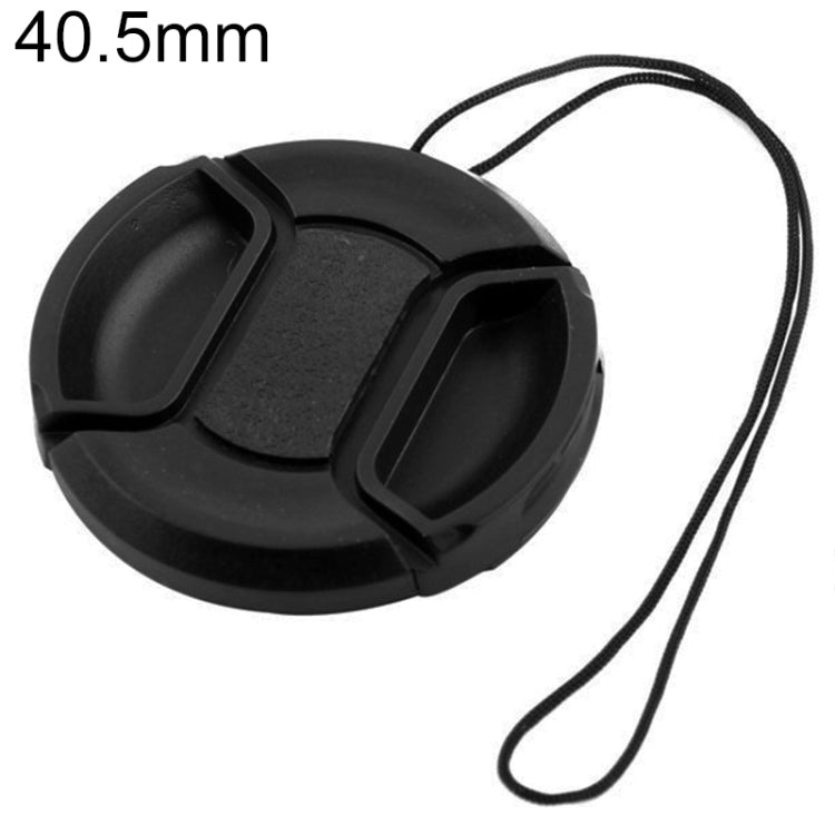 40.5mm Center Pinch Camera Lens Cap for Canon(Black)