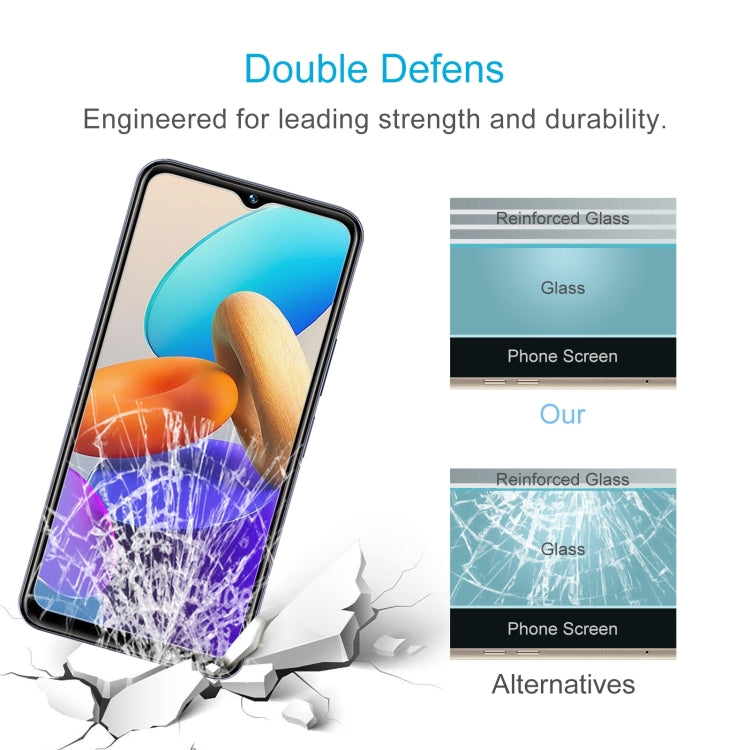 10 PCS 0.26mm 9H 2.5D Tempered Glass Film For vivo Y22s