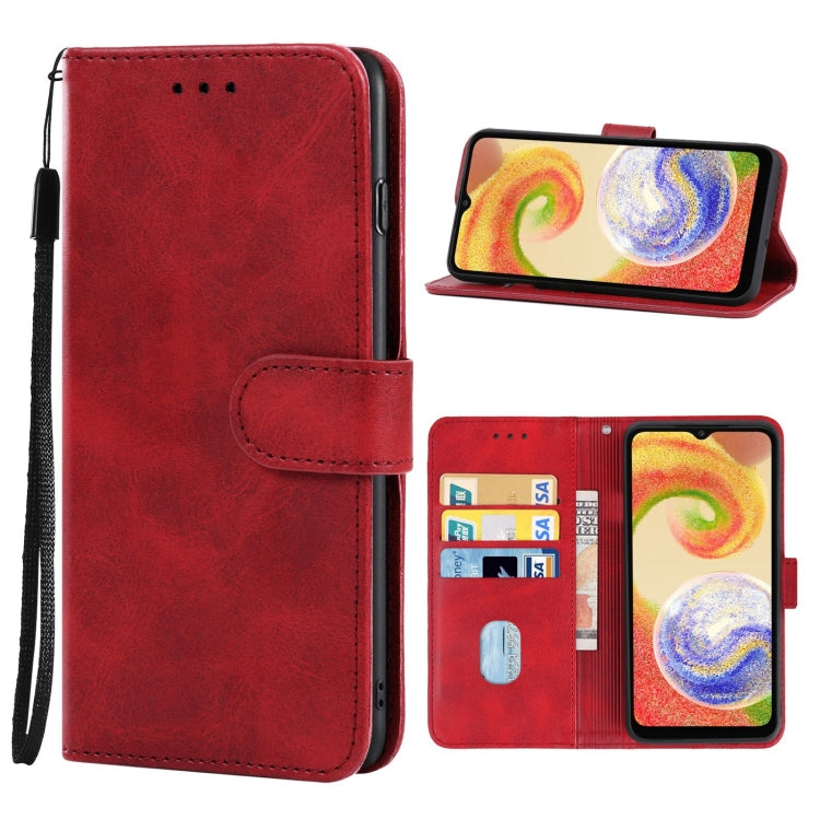 For Samsung Galaxy A04 Leather Phone Case