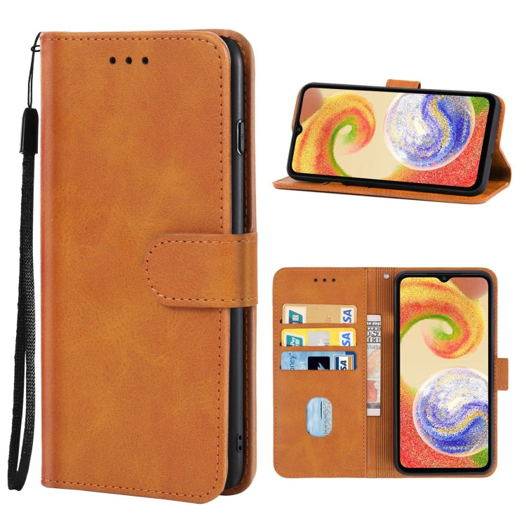 For Samsung Galaxy A04 Leather Phone Case