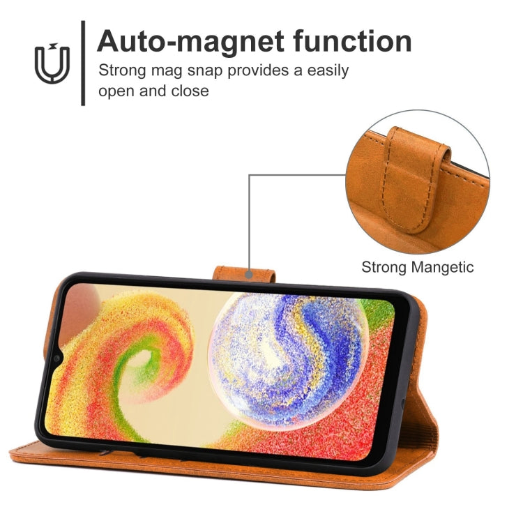 For Samsung Galaxy A04 Leather Phone Case