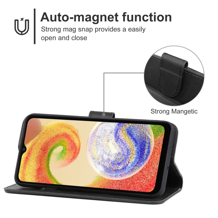 For Samsung Galaxy A04 Leather Phone Case