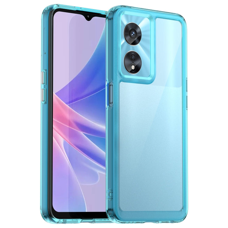 For OPPO A97 5G Colorful Series Acrylic + TPU Phone Case