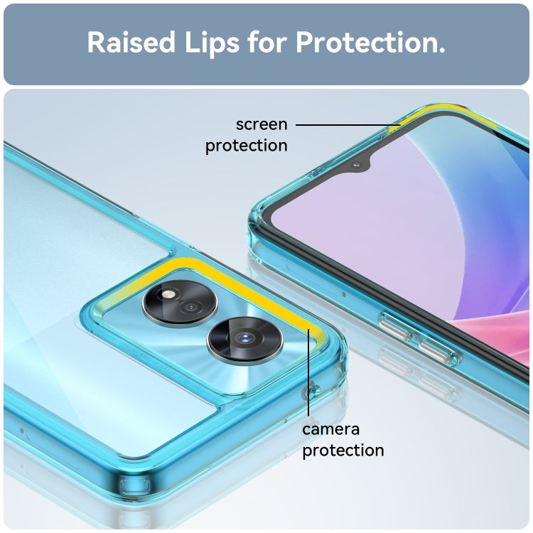 For OPPO A97 5G Colorful Series Acrylic + TPU Phone Case