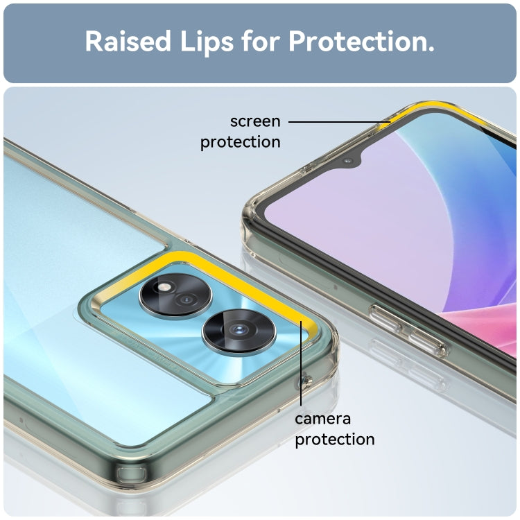 For OPPO A97 5G Colorful Series Acrylic + TPU Phone Case